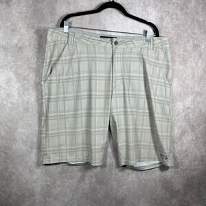 Oakley Performance Golf Shorts Mens 40 Beige Plaid Hybrid Outdoor Gorp‎ Casual